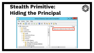 Stealth Primitive:
Hiding the Principal
 