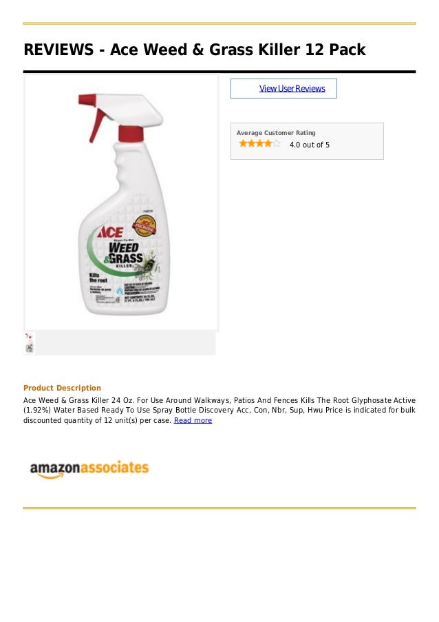 Ace weed & grass killer 12 pack