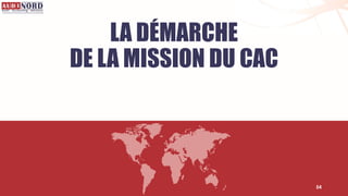 LA DÉMARCHE
DE LA MISSION DU CAC
54
 