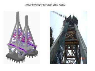 COMPRESSION STRUTS FOR MAIN PYLON
 