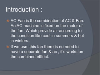 Ac fan | PPTX