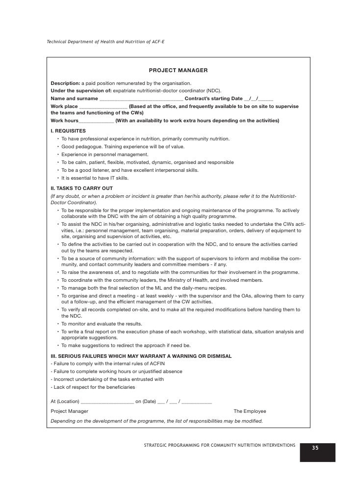 STRATEGIC PROGRAMMING FOR COMMUNITY NUTRITION INTERVENTIONS