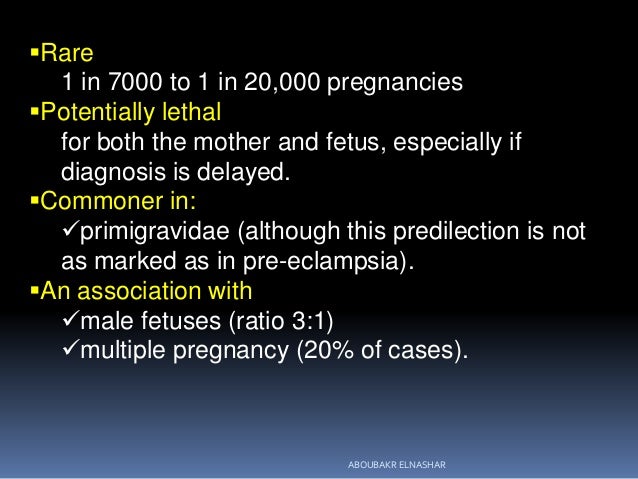 Acute fatty liver of pregnancy