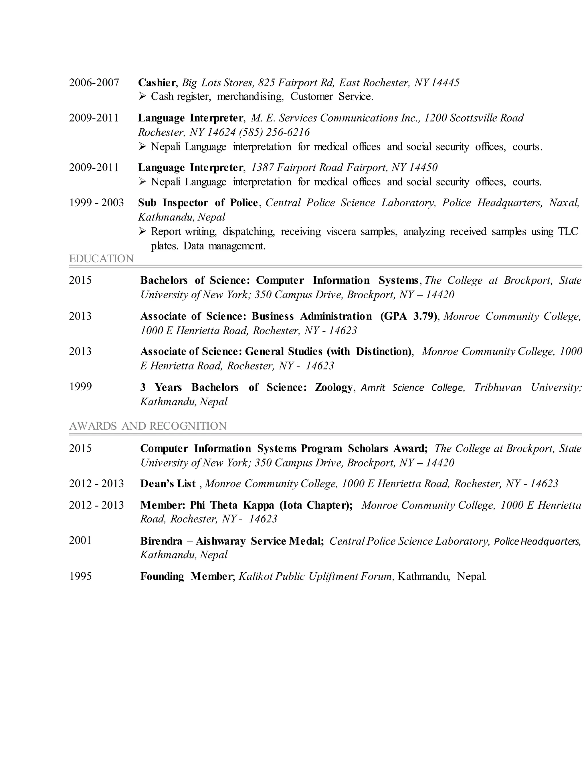 Resume PDF Resume pdf