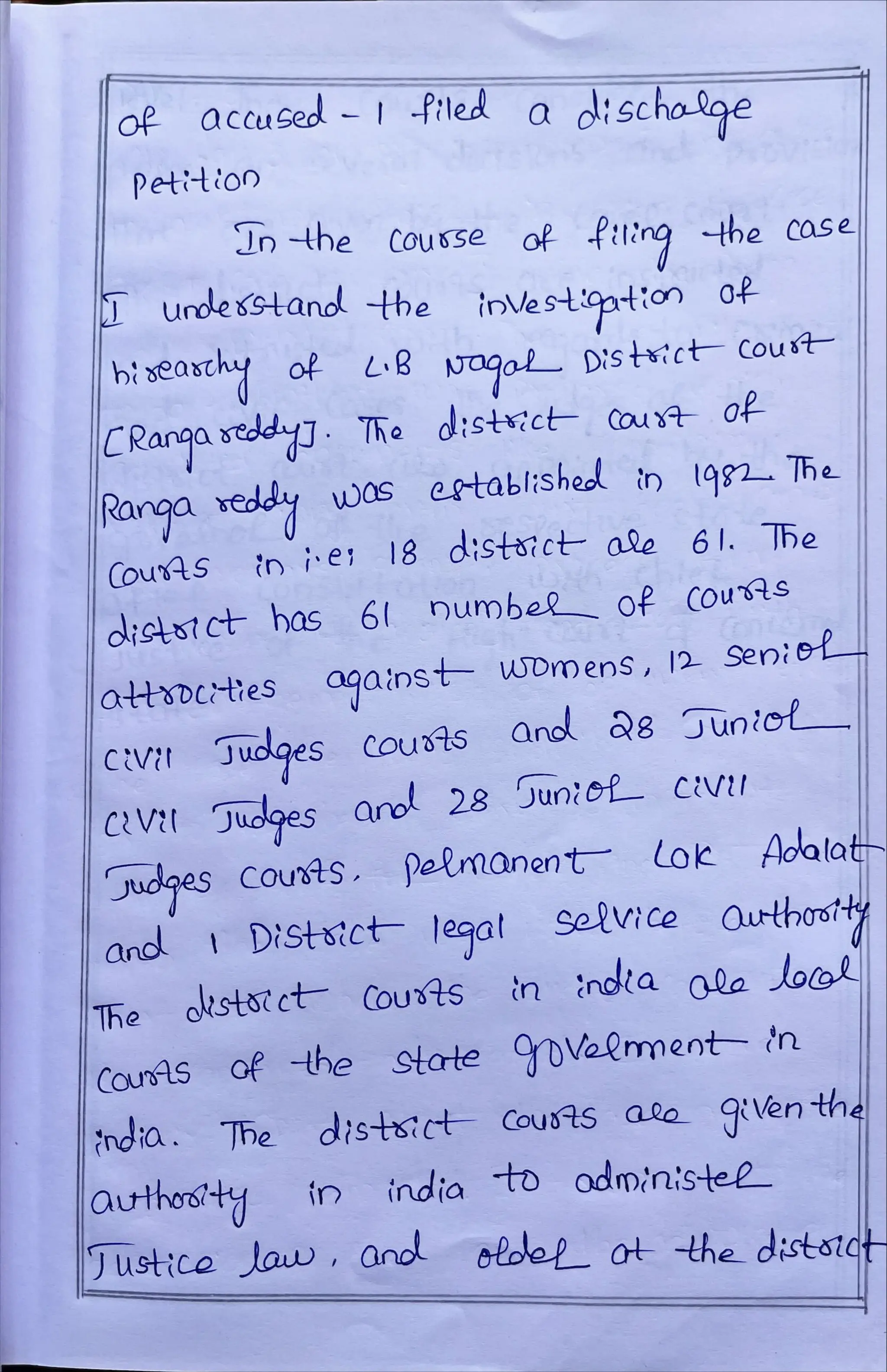 Internship Diary Osmania University 3 YD