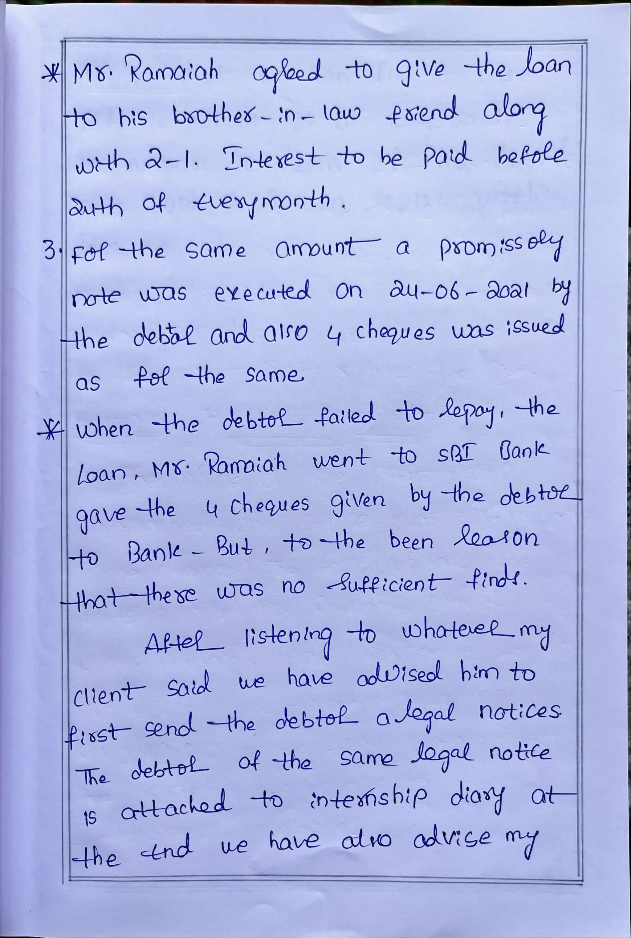 Internship Diary Osmania University 3 YD