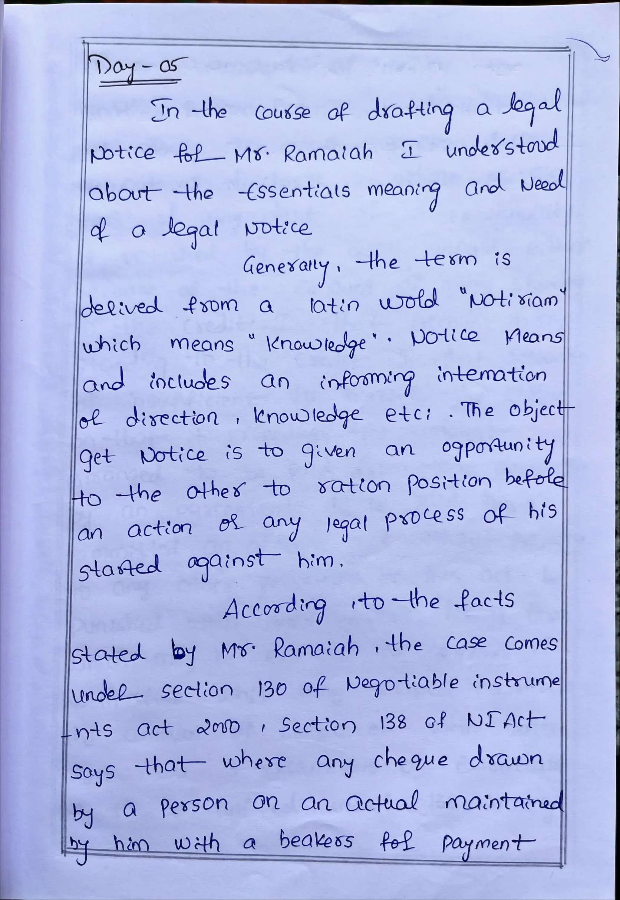 Internship Diary Osmania University 3 YD