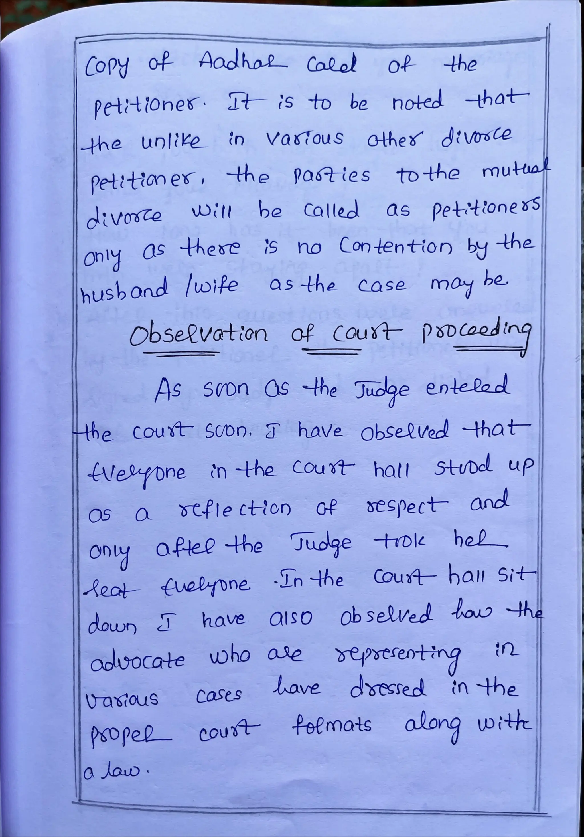 Internship Diary Osmania University 3 YD