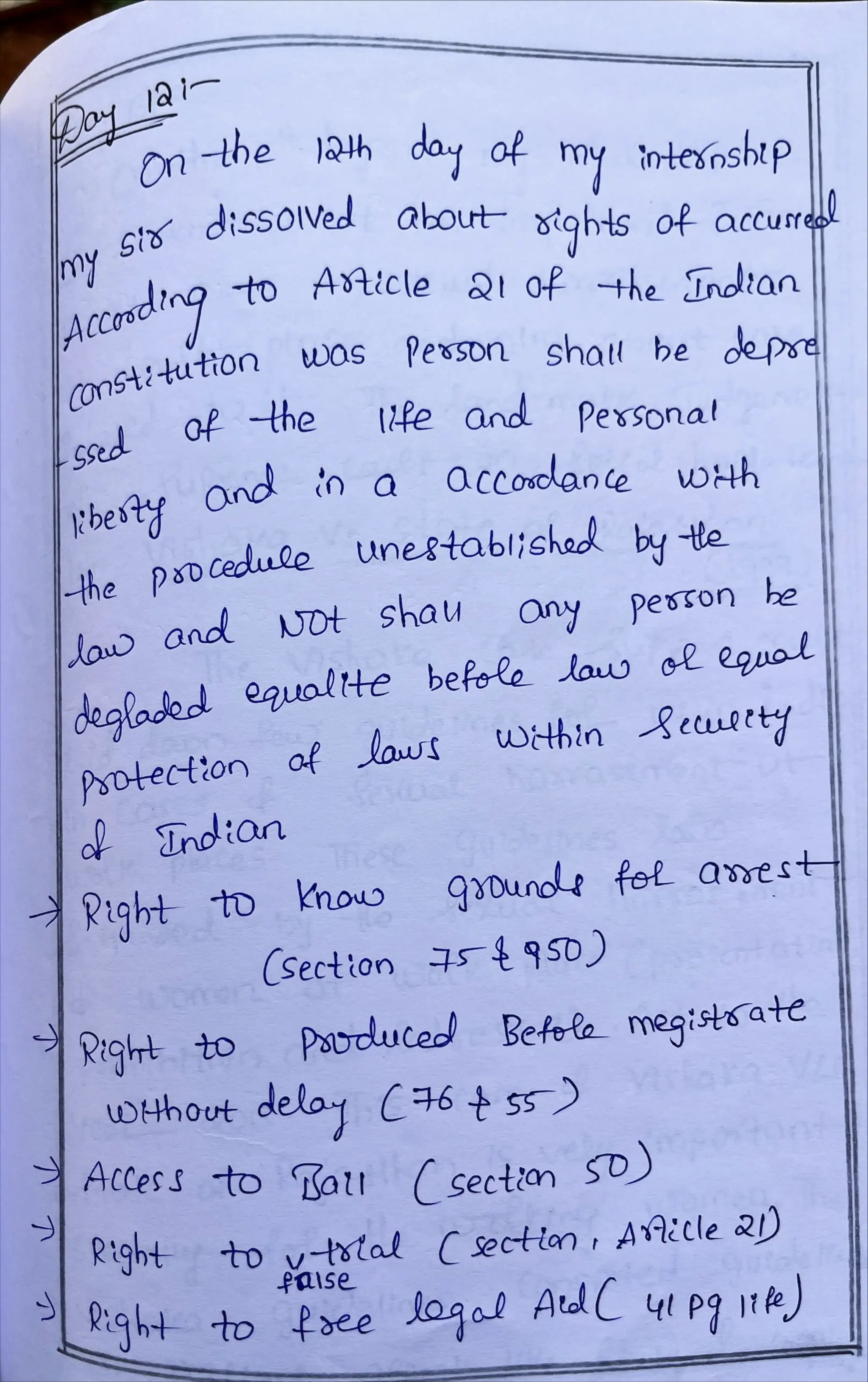 Internship Diary Osmania University 3 YD