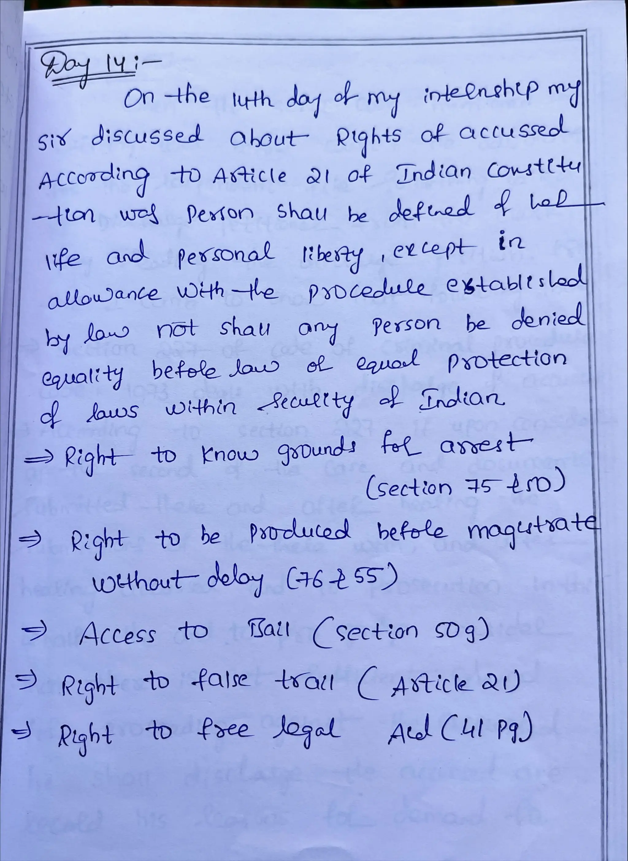 Internship Diary Osmania University 3 YD