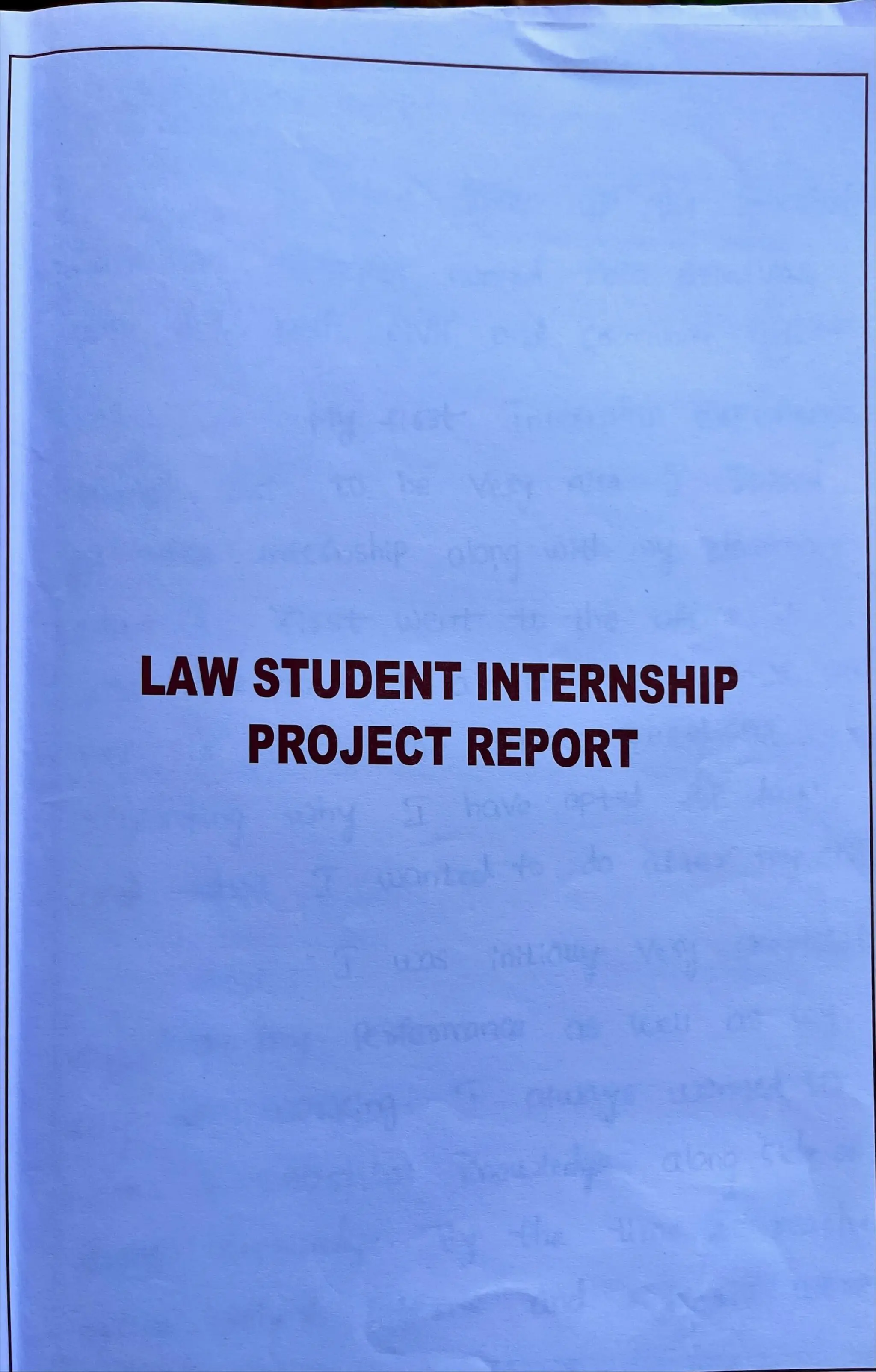 Internship Diary Osmania University 3 YD