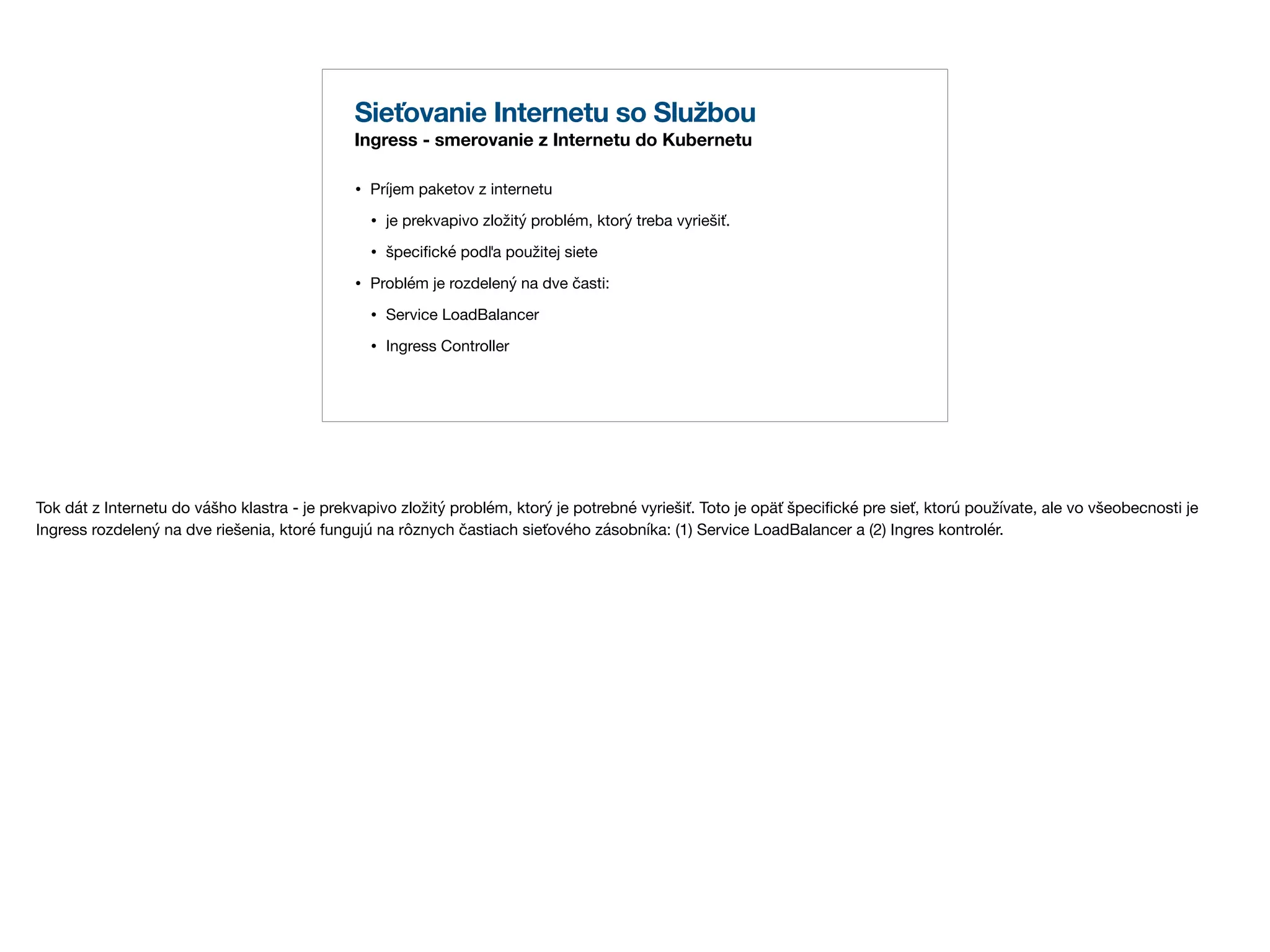 16. meetup sietovy model v kubernetes