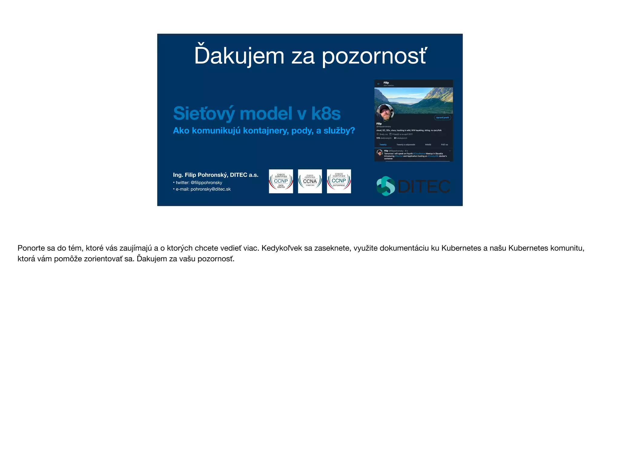 16. meetup sietovy model v kubernetes