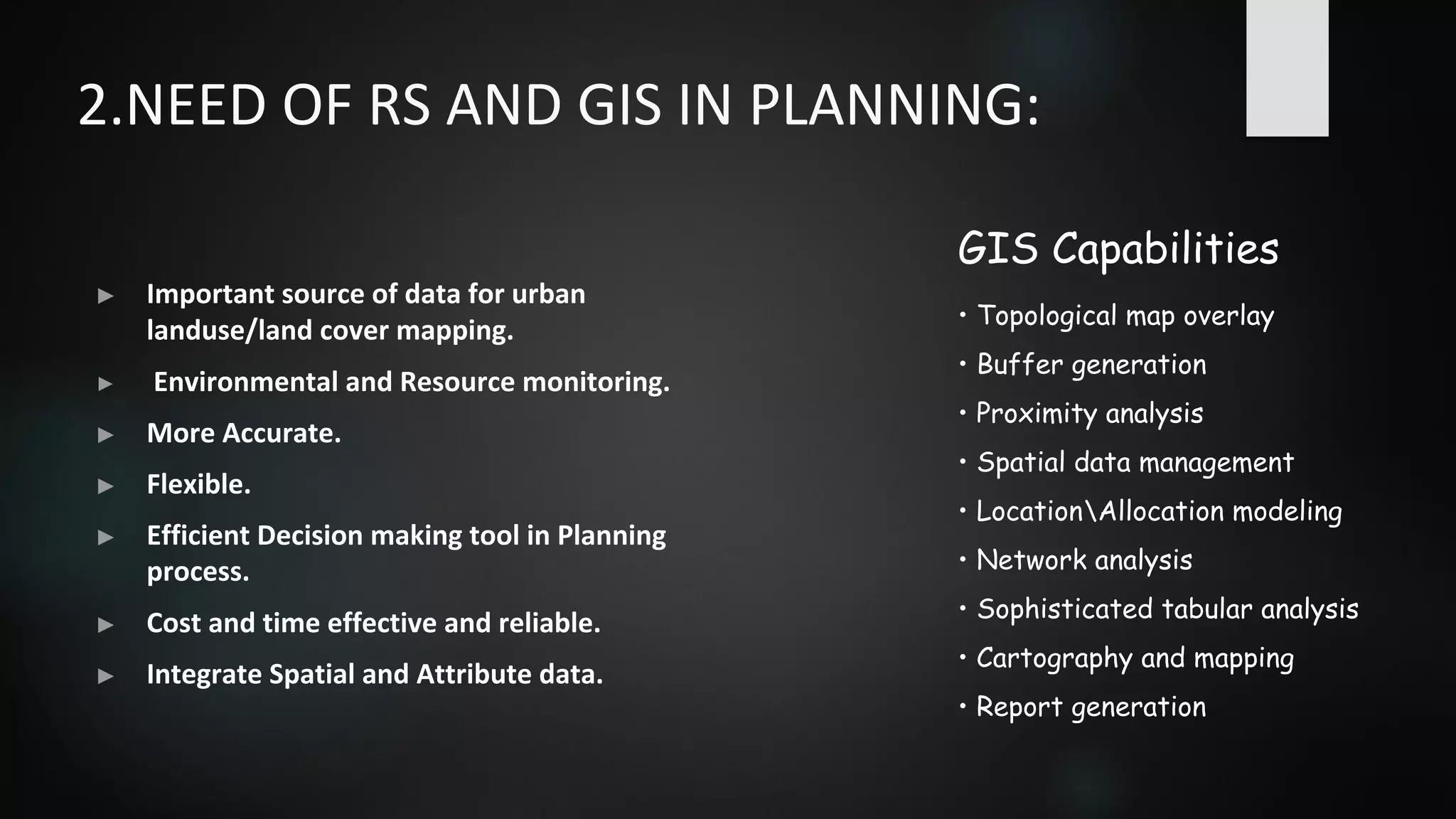 Application of Remote Sensing and GIS in Urban Planning | PDF