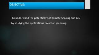 Application of Remote Sensing and GIS in Urban Planning | PDF