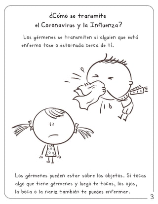 3
¿Como se transmite
el Coronavirus y la Influenza?
 