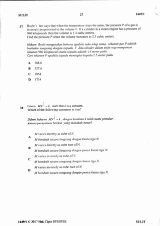 Kertas Percubaan SPM Matematik 2017 SBP