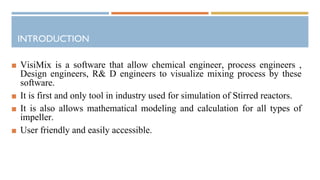 hydrodynamic study of bio reactor by using visixmix software | PPT