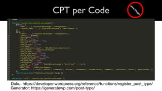 CPT UI und ACF - Wie werden Inhalte sinnvoll strukturiert?