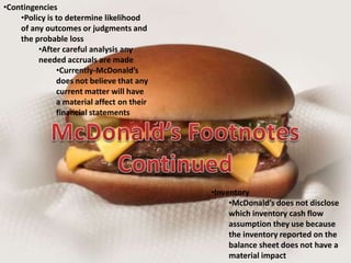 Read Study the Financial Statements & Footnotes