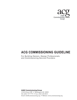 commissioning guideline