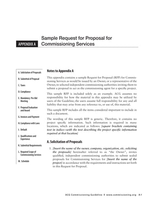 Commissioned Documents Examples commissioning guideline | PDF