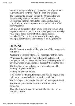 investigatory project on AC generator.pdf
