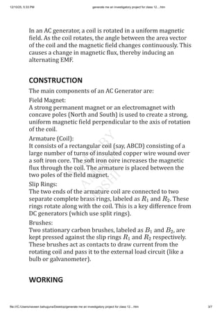 investigatory project on AC generator.pdf