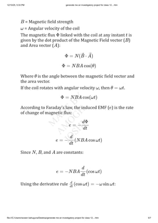 Using Ac Method Magnetism investigatory project on AC generator.pdf