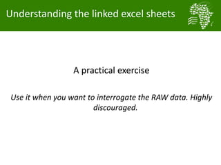 Baseline activities an data management