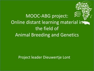 ACGG/KOEPON—Our role in the program