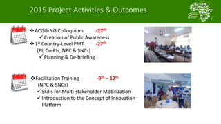 A platform for testing, delivering, and continuously improving tropically-adapted chickens for productivity growth in sub-Saharan Africa—Nigeria