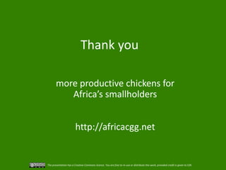 Overview of ACGG activities in Nigeria