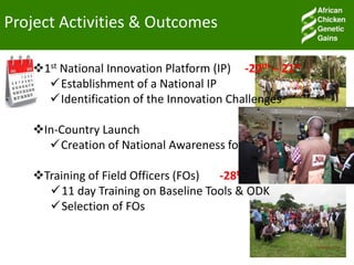 Overview of ACGG activities in Nigeria