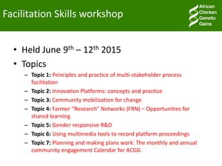 Facilitating partnerships and institutional engagements for effective implementation: An update