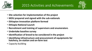 A platform for testing, delivering, and continuously improving tropically-adapted chickens for productivity growth in sub-Saharan Africa