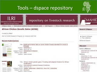 Tools – dspace repository
 