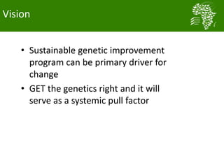 Long term genetic gains implementation plan for the African Chicken Genetic Gains program