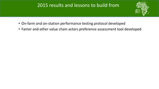 ACGG: A platform for testing, delivering, and continuously improving tropically-adapted chickens for productivity growth in sub-Saharan Africa