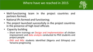 ACGG: A platform for testing, delivering, and continuously improving tropically-adapted chickens for productivity growth in sub-Saharan Africa