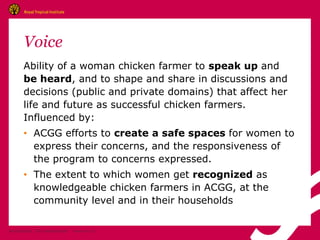 A gender strategy for ACGG