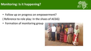 Lessons learnt from using gender analysis tools in Tanzania