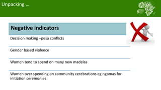 Lessons learnt from using gender analysis tools in Tanzania