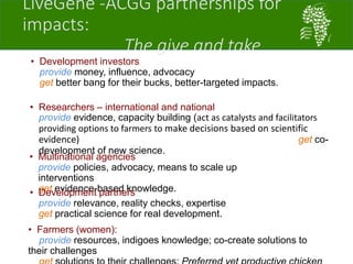 African Chicken Genetic Gains: A platform for testing, delivering, and continuously improving tropically-adapted chickens for productivity growth in sub-Saharan Africa