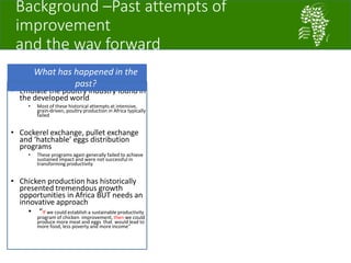 African Chicken Genetic Gains: A platform for testing, delivering, and continuously improving tropically-adapted chickens for productivity growth in sub-Saharan Africa