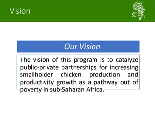 African Chicken Genetic Gains: A platform for testing, delivering, and continuously improving tropically-adapted chickens for productivity growth in sub-Saharan Africa