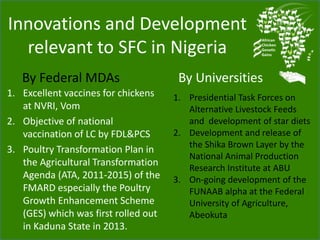 Chicken genetic resources and sustainable rural livelihoods in Nigeria