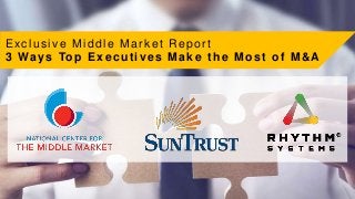 Exclusive Middle Market Report
3 Ways Top Executives Make the Most of M&A
 