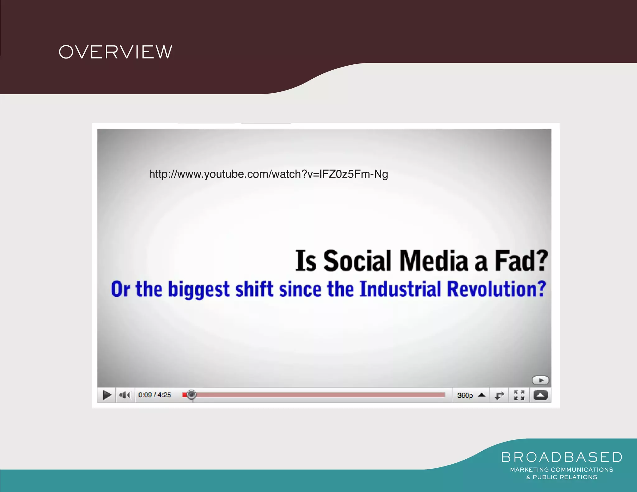 OVERVIEW




      http://www.youtube.com/watch?v=lFZ0z5Fm-Ng
 