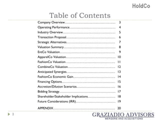 Table of Contents 